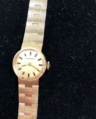Vintage Girard Perregaux Swiss 14K Gold Filled Bezel Ladies Watch Wind 3