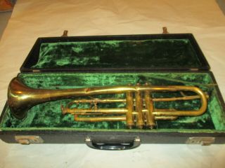 Vintage Lafayette Trumpet By Couesnon Paris W/ Mp & Case Well