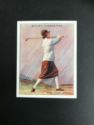 1930 W.  D.  & H.  O.  Wills Famous Golfers: Miss Cecil Leitch 13