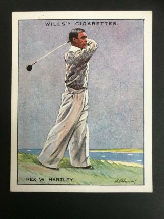 1930 W.  D.  & H.  O.  Wills Famous Golfers: Rex Hartley 8