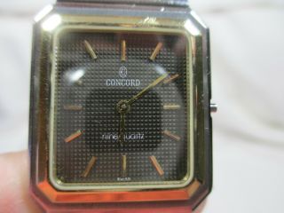Vintage Concord Mariner Sg Nine Quartz 18k / Ss Watch Parts