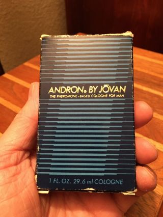 ANDRON by JOVAN Cologne For Men 1 oz.  Almost Full Vintage 1980s Estate Find. 3
