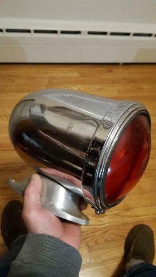 Vintage Antique Fire Engine Mars 888 Light Red Lense 12 Volt Rat Rod