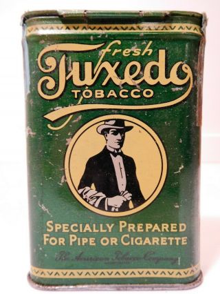 Vintage Fresh Tuxedo Tobacco Tin Can