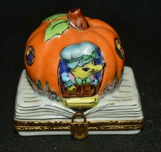 Antique Porcelain Ring Trinket Box Peter Pumpkin Eater France Limoges,  Artoria