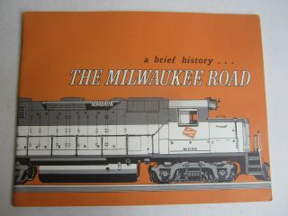 Old Vintage 1968 - Brief History Of The Milwaukee Road - Railroad Book