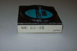 Vintage 55 - 48mm Metal Step Down Filter Ring Made In Japan
