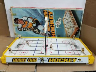Vtg Rare 1972 Bobby Orr Munro Table Top Hockey Antique Toy Game W Box Accessorie