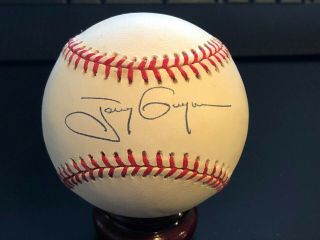 Tony Gwynn Autographed Coleman Onl Baseball San Diego Padres Hof 3000 Mr.  Padre