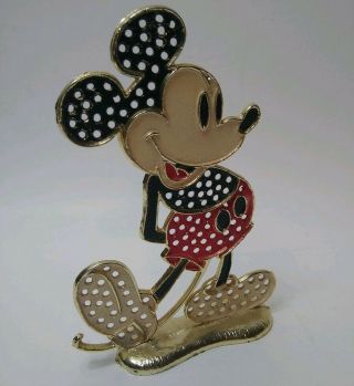Vintage Mickey Mouse Walt Disney Productions Die Cast Metal Earring Stand