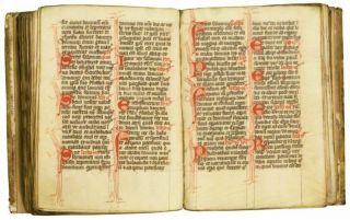 Breviary,  Use of Rome,  decorated manuscript on vellum; written aeoubd 1380 2