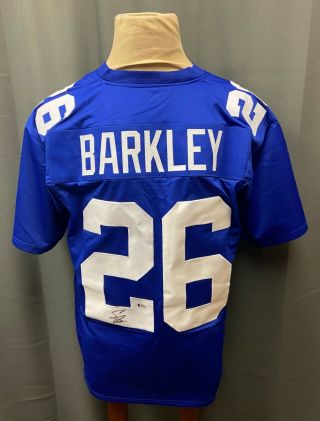 Saquon Barkley 26 York Giants Signed Jersey Autographed Auto Sz Xl Jsa