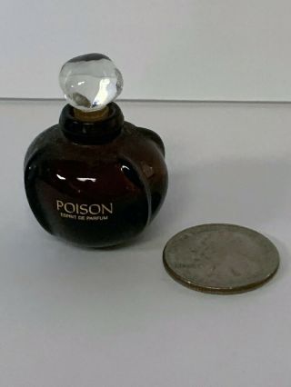 Vintage Poison By Christian Dior Mini Perfume Bottle - Empty