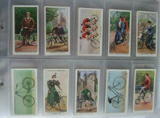 Players Cycling 1939 Complete Set Of 50 In Plastic Sleeves