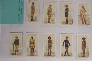 Players Military Uniforms Of The British Empire Overseas 1938 Part Set In Sleeve