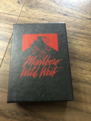 Vintage 1992 Zippo Marlboro Wild West Lighter Box Only