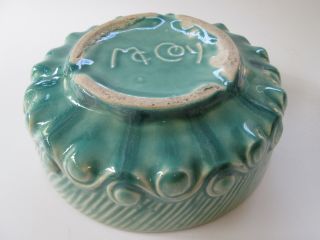 Vintage Mccoy Aqua Blue Green Planter Bowl 7 "