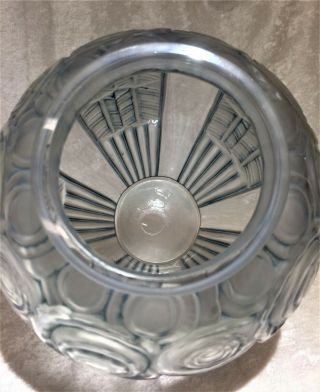 Antique A.  Hunebelle French Art Deco Glass Vase 9 2