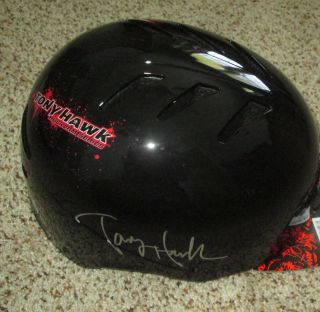 Tony Hawk Signed Official Hawk Huck Jam Series Skateboard Helmet With Proof