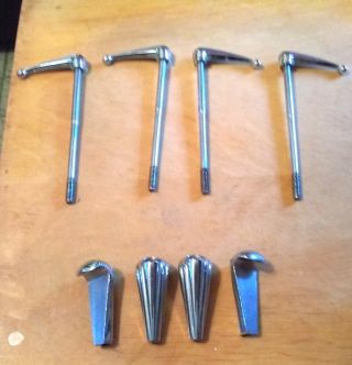 4 Vintage Premier Bass Drum Tension Rods With Claws