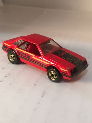 Hot Wheels The Hot Ones Orange Turbo Ford Cobra Mustang Vintage 1979 Foxbody