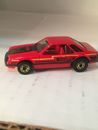 Hot Wheels the hot ones Orange turbo ford cobra mustang vintage 1979 foxbody 2