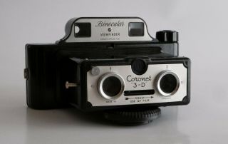 Vintage Coronet 3 - D Stereoscopic Camera with Box,  Viewer & Instructions 3