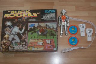 Vtg Nearly Complete Buck Rogers Galactic Play Set And Communications Set Twiki