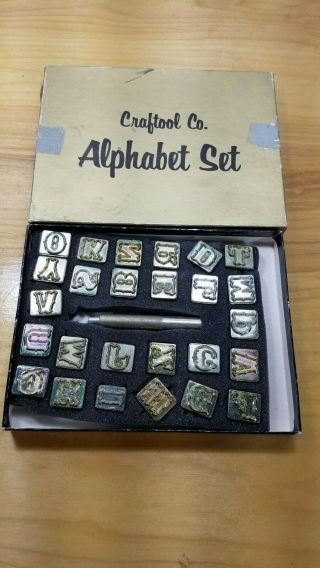 Vintage Craftool Alphabet 3/4 