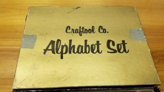 Vintage Craftool Alphabet 3/4 