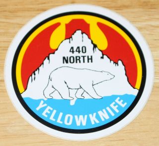 Old Rcaf Royal Canadian Air Force 440 Squadron Yellowknife Polar Bear Sticker