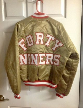 San Francisco 49ers Vintage Satin Jacket Men ' s Large 2