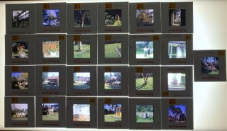 Set Of 24 Vintage Kodak Slides Dated May 1976 Home Garden People Flowers Trees