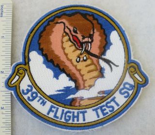 39th Flight Test Squadron Us Air Force Cobra Patch Vintage Usaf