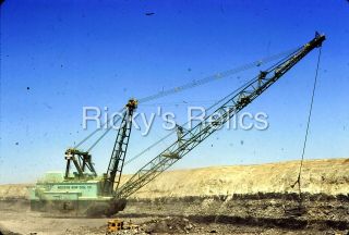 Slide Bucyrus - Erie Walking Dragline Medicine Bow Coal Co Hanna Wy 1980