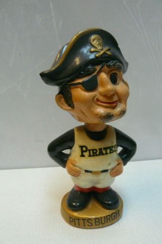 Vintage Pittsburgh Pirates Bobblehead Nodder Gold Base Sports Mlb Baseball Team