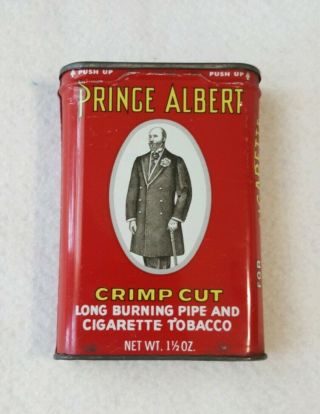 Vintage Prince Albert Pipe Cigarette Tobacco Full Tin Can Old Timer Knives Offer 2