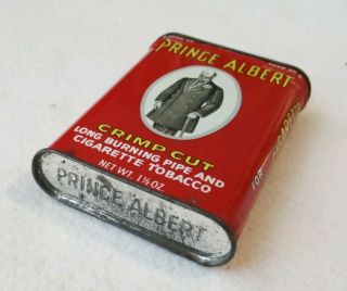 Vintage Prince Albert Pipe Cigarette Tobacco Full Tin Can Old Timer Knives Offer 3