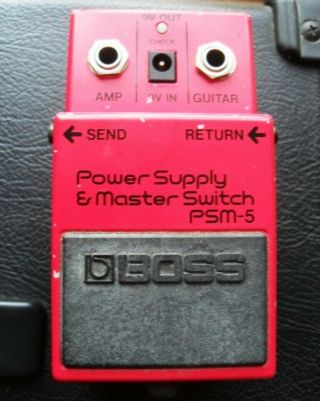 Boss Psm - 5 Power Supply & Master Switch Pedal - Vintage Retro 80 