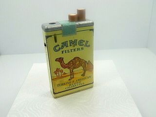Vintage Collectible Camel Filters Mini Cigarette Automatic Lighter