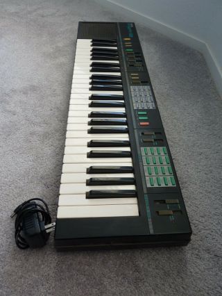 Yamaha PSR - 12 Vintage Keyboard Synthesizer W/ AC Adapter And Stand 2