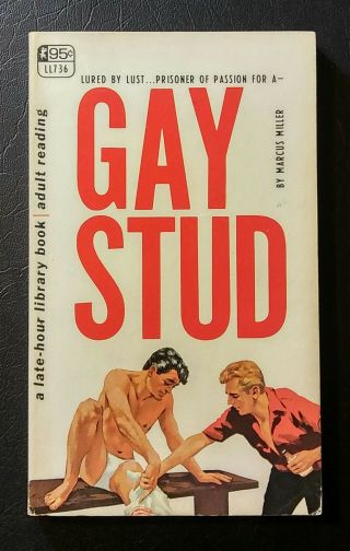 Gay Stud By Marcus Miller (1967),  Vintage Gay Pulp Fiction,  Sleaze