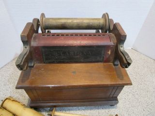 Antique Reed - Pipe Clariona 14 - note Organette Roller Organ w/ Paper Rolls 2