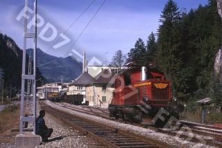 Slide Austria Mbs Montafonerbahn Electric E10.  002 Scene;september 1970