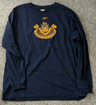 Winnipeg Blue Bombers Retro Logo Vintage Long Sleeve T - Shirt Xxl