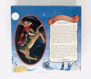 Roman Inc Vintage Christmas The Legend Of The Reindeer 1999 Ornament Repaired