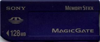 Sony Vintage Memory Stick 128 Mb Magic Gate Formatted