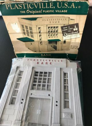 Vintage Plasticville Bank Bk - 1 In It’s Box.  Complete