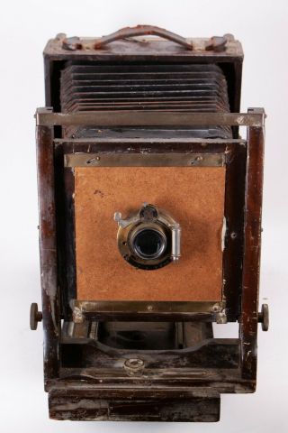 Antique Large Format Bellows Camera & Eastman Kodak Lens - Parts Repair