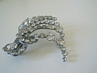 VINTAGE ART DECO Jewellery Huge Crystal Rhinestone Statement Pin BROOCH 2